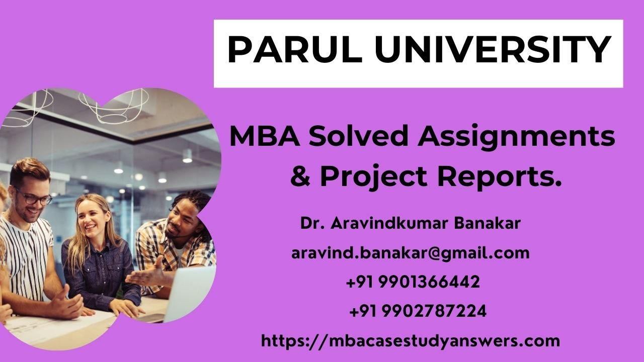 PARUL - Accounting Managers Solved Assignment