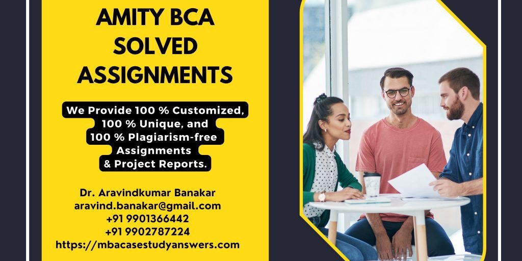 amity mba assignment solved