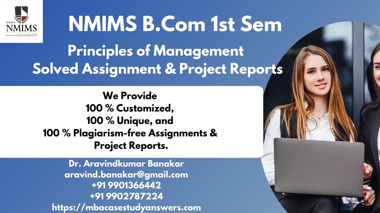 NMIMS Assignment Guidelines by Dr. Aravind Banakar