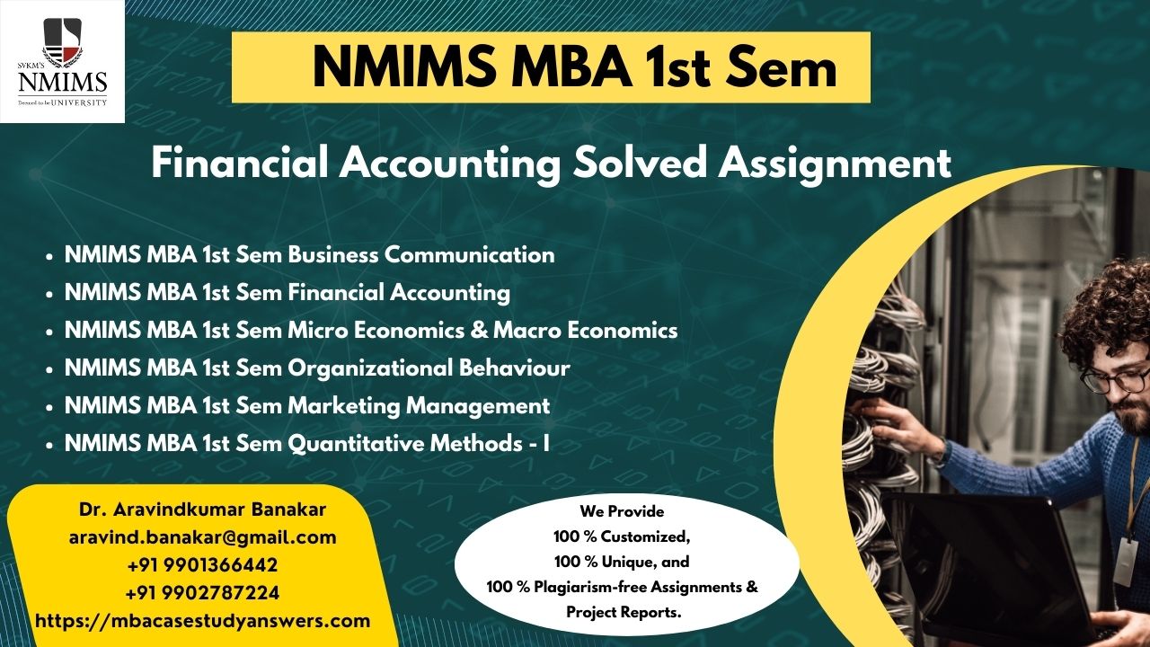 Narsee Monjee EMBA Solved Assignments