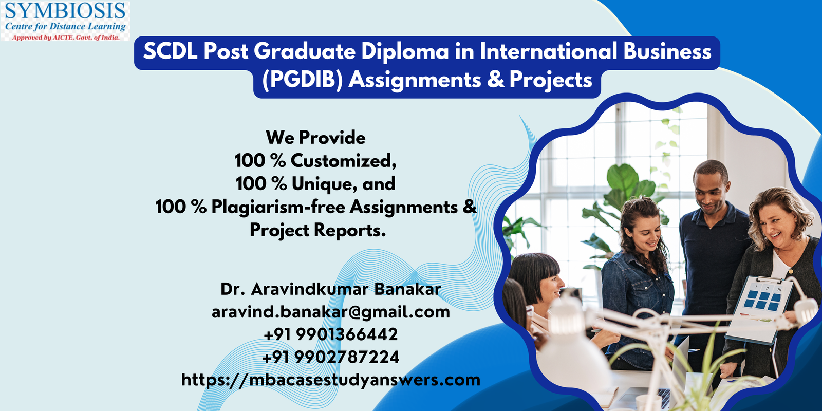 SCDL Post Graduate Diploma in International Business (PGDIB) Assignments & Projects