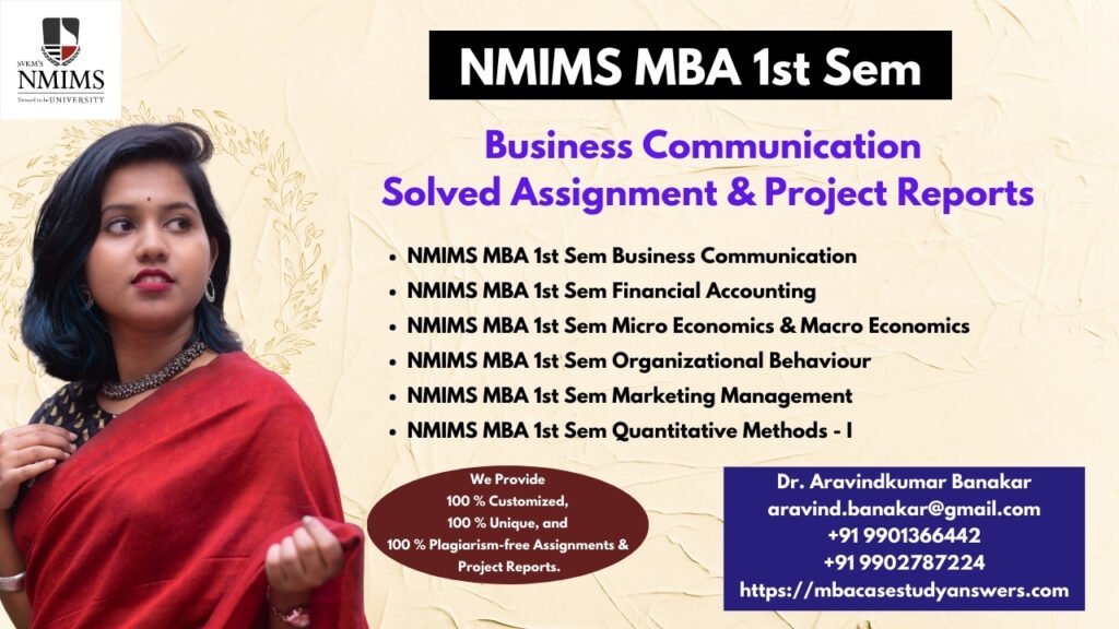 Solved NMIMS MBA Business Valuation Assignment