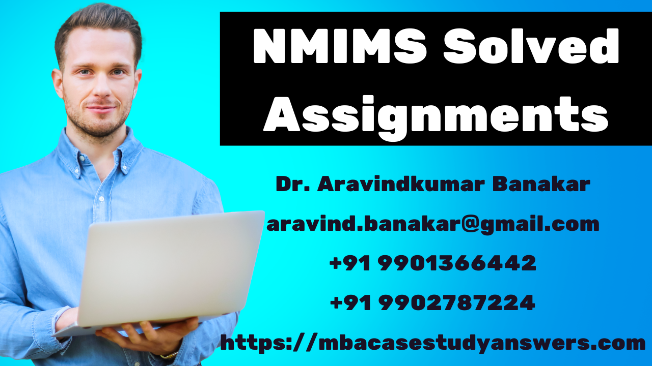 Solved NMIMS MBA Financial Accounting Assignment