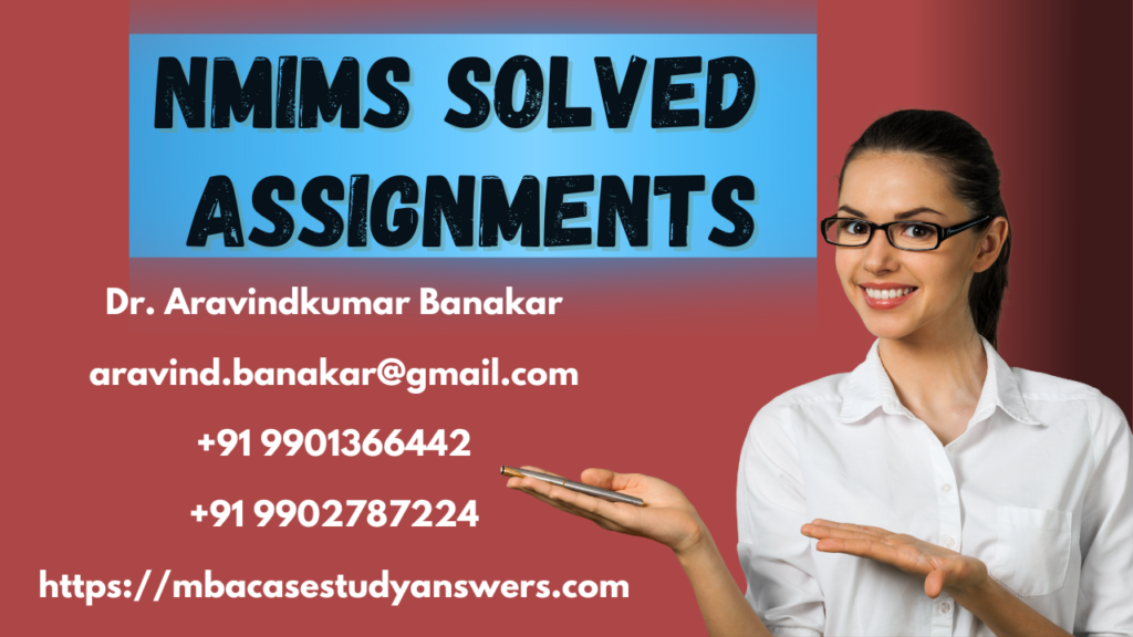 Solved NMIMS MBA Entrepreneurship and Venture Capital Management Assignment