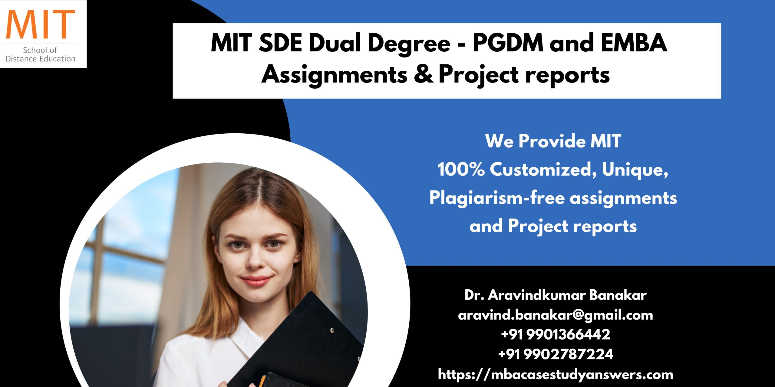 MIT SDE Post Graduate of Diploma Management Assignments & Project reports