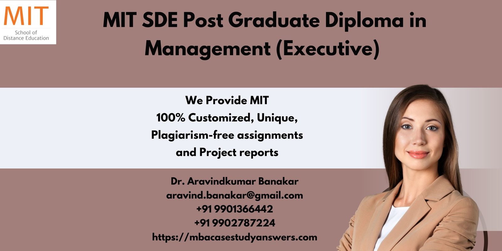 Mit Grad Document MIT SDE Post Graduate Diploma in Management (Executive)