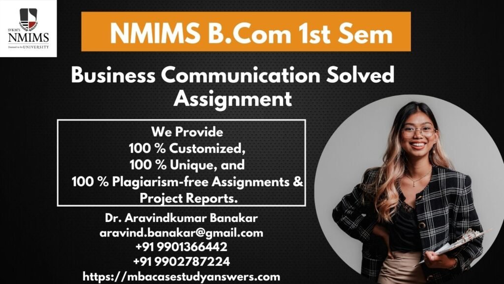 How can I get the NMIMS B.Com Business and Allied Law Solved Assignment?