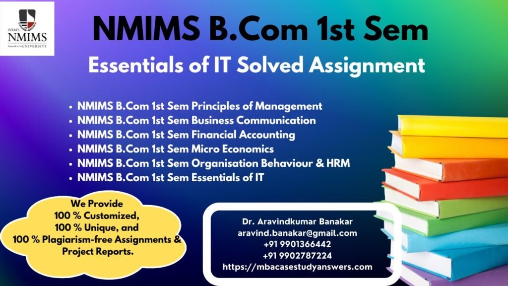 How can I get the NMIMS B.Com Business Statistics for Decision Making Solved Assignment