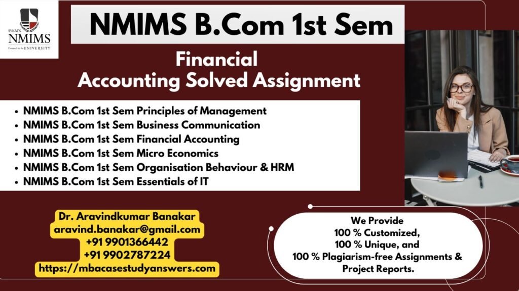 How can I get the NMIMS B.Com Emerging Trends in Accountancy Solved Assignment?