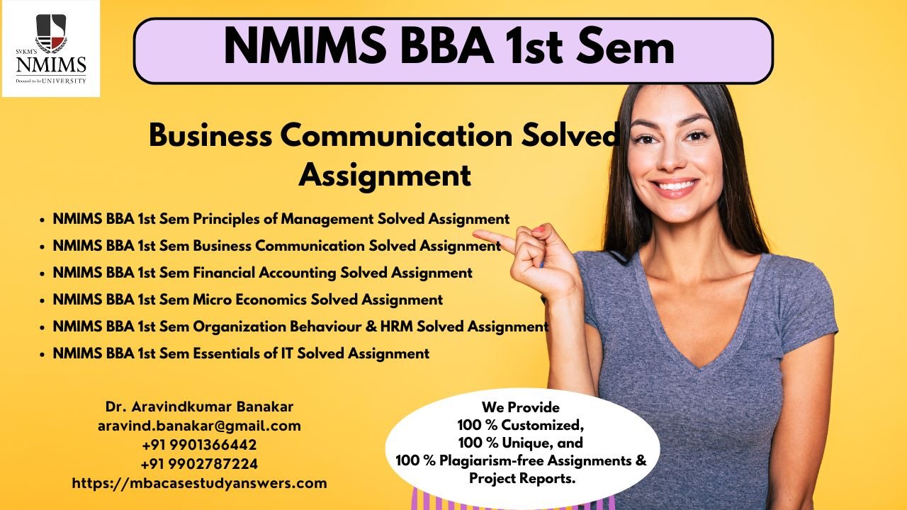 How can I get the NMIMS BBA Business Communication Solved Assignment?