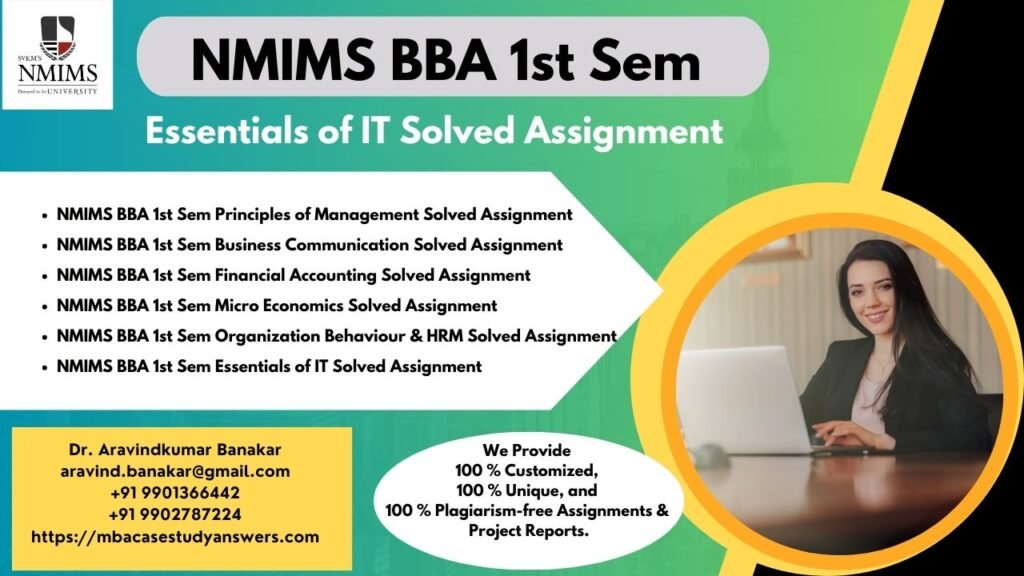 How can I get the NMIMS BBA Data Visualization with Tableau Solved Assignment?