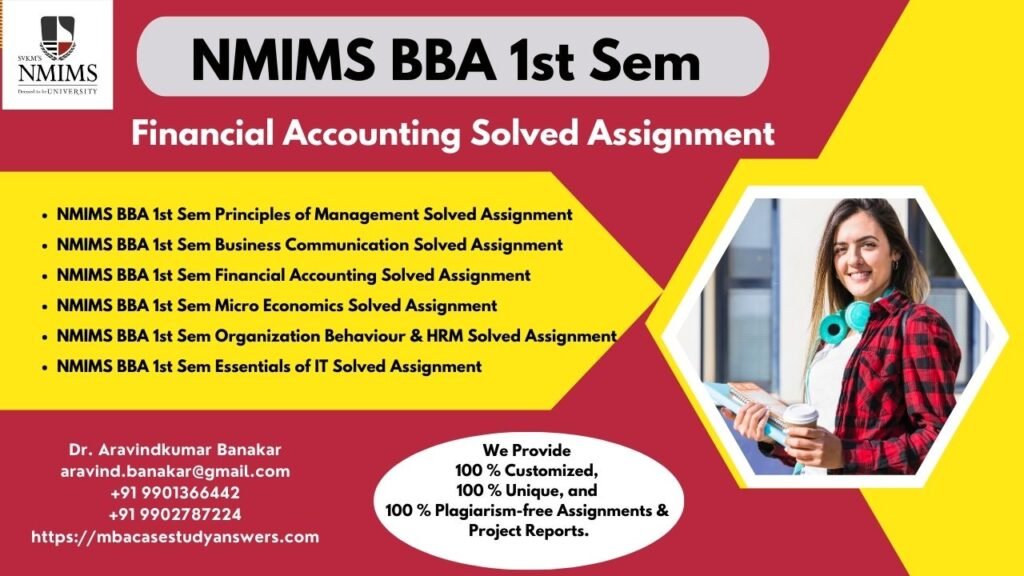 NMIMS Dec 2024 MBA 1st Sem Solved Assignments NMIMS Dec 2024 EMBA