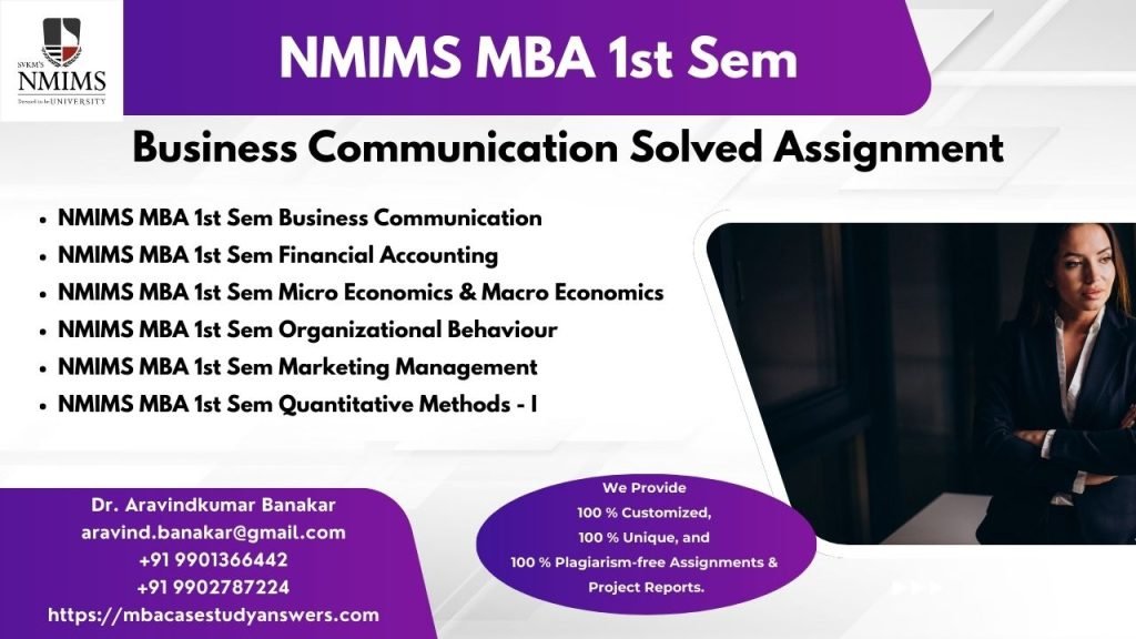 Where Can You Get NMIMS MBA Solved Assignments for Free