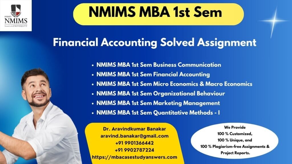 Solved NMIMS MBA Information Systems for Management Assignment