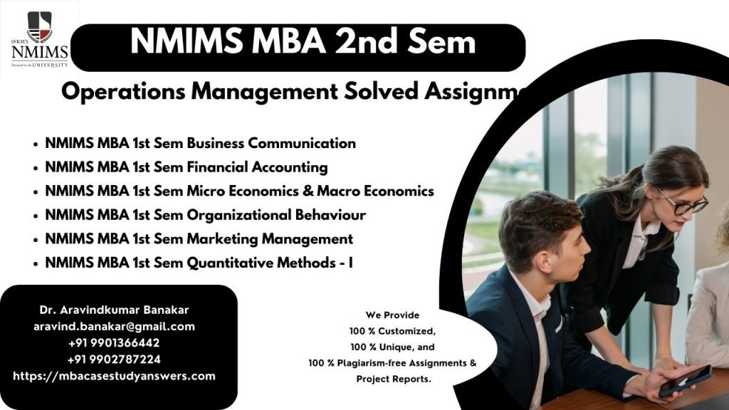 Where to Find NMIMS MBA Solved Assignments