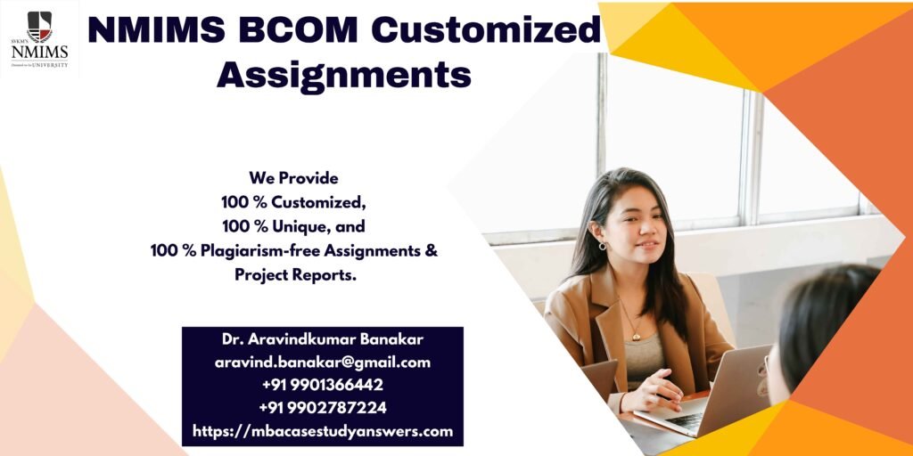 Solved NMIMS B.Com Cost and Management Accounting Assignment