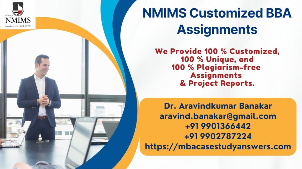 NMIMS BBA - B.Com Financial Management Solved Answer Assignment