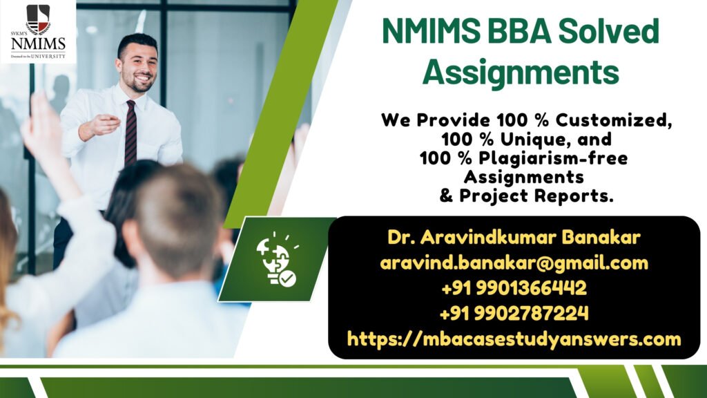 NMIMS BBA - B.Com Organization Behavior & HRM Solved Answer Assignment