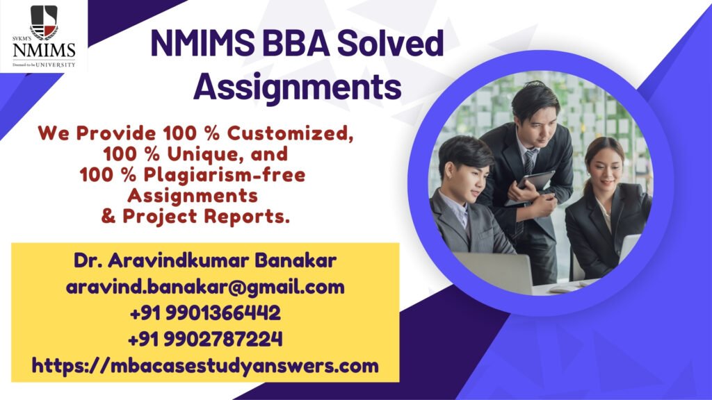 Solved NMIMS BBA Start your Start up Assignment?