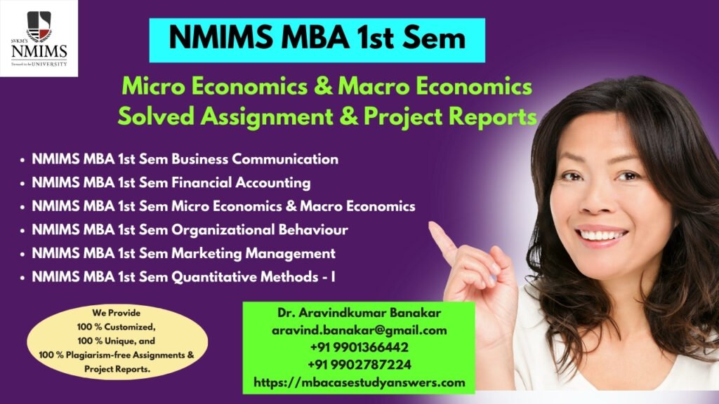 NMIMS MBA Entrepreneurship and Venture Capital Management Solved Answer Assignment