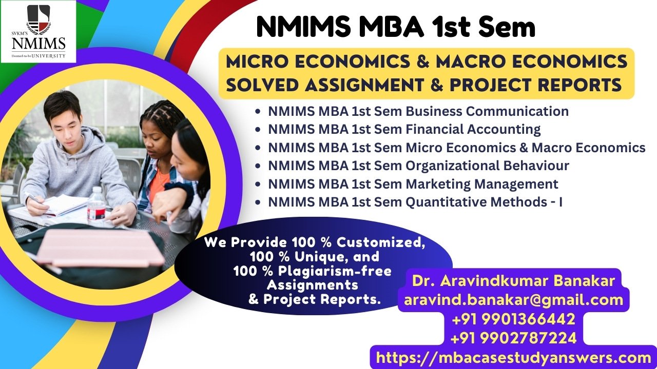 NMIMS MBA Service Operation Management Solved Answer Assignment 