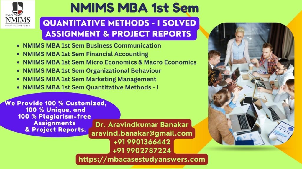 Where should I obtain NMIMS MBA Strategic Management Solved Assignment