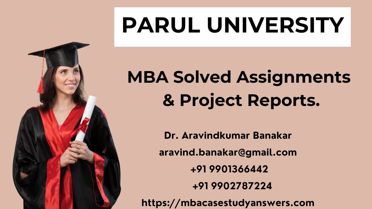 PARUL - MBA - Principles of Management