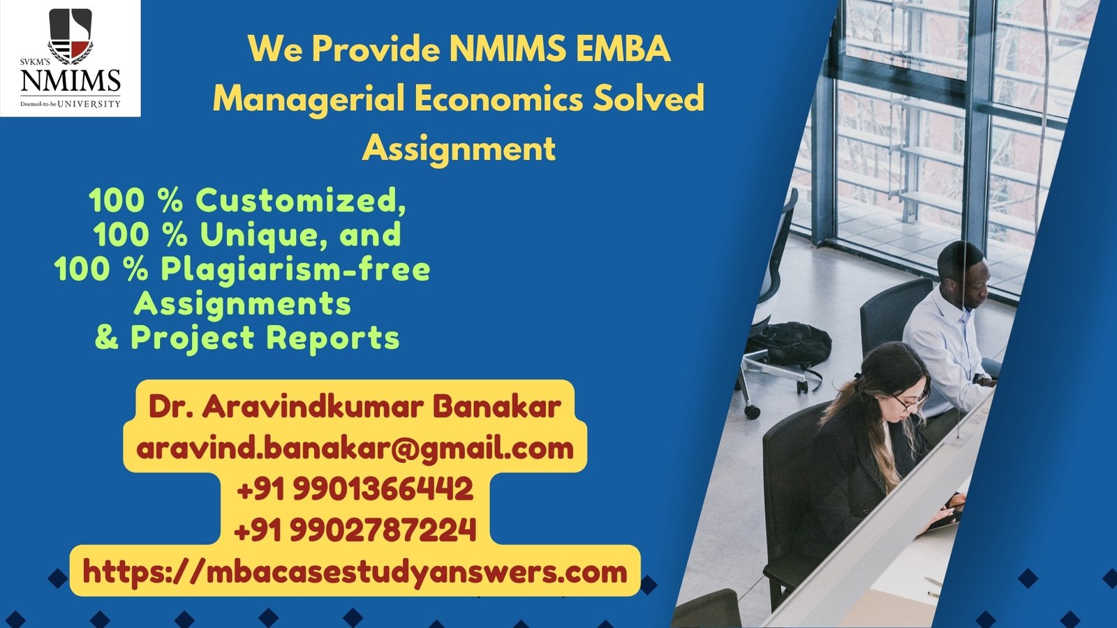 How can I get the NMIMS EMBA Managerial Economics Solved Assignment?