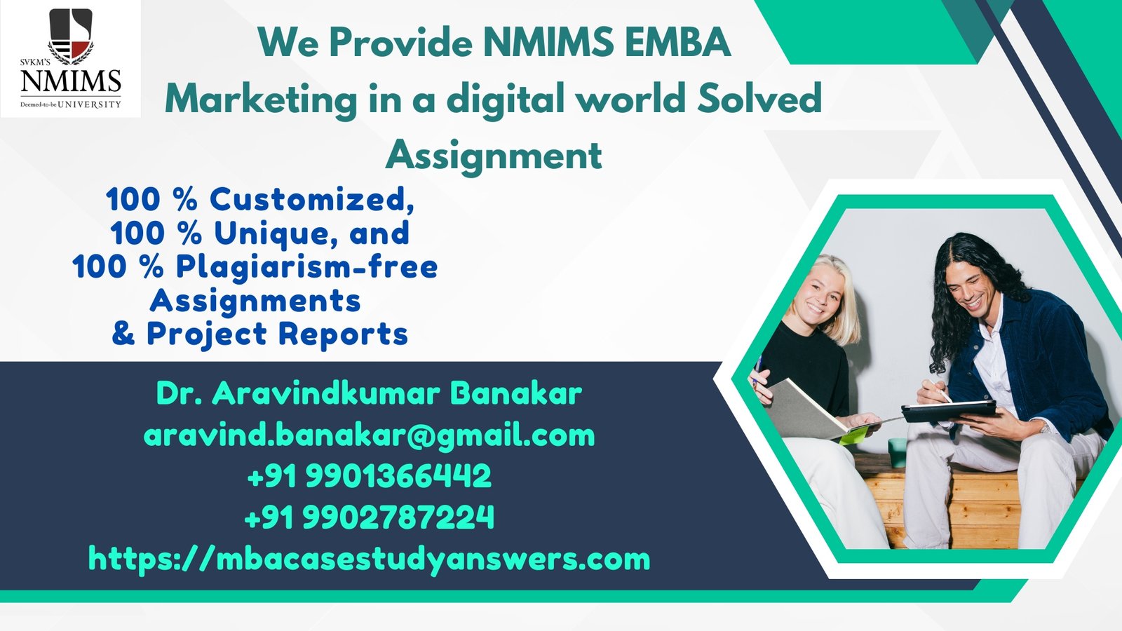 How can I get the NMIMS EMBA Marketing in a Digital World Solved Assignment?