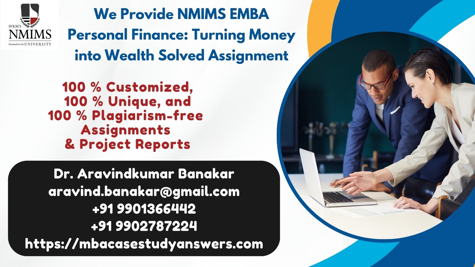 How can I get the NMIMS EMBA Personal Finance Turning Money into Wealth Solved Assignment?