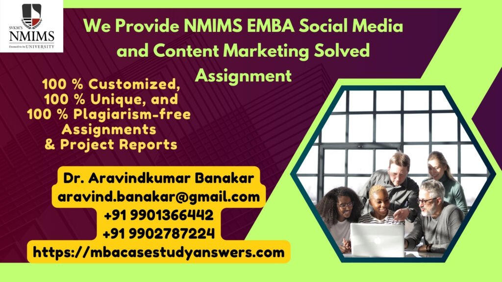 NMIMS MBA Business Ethics Governance & Risk Solved Answer Assignment