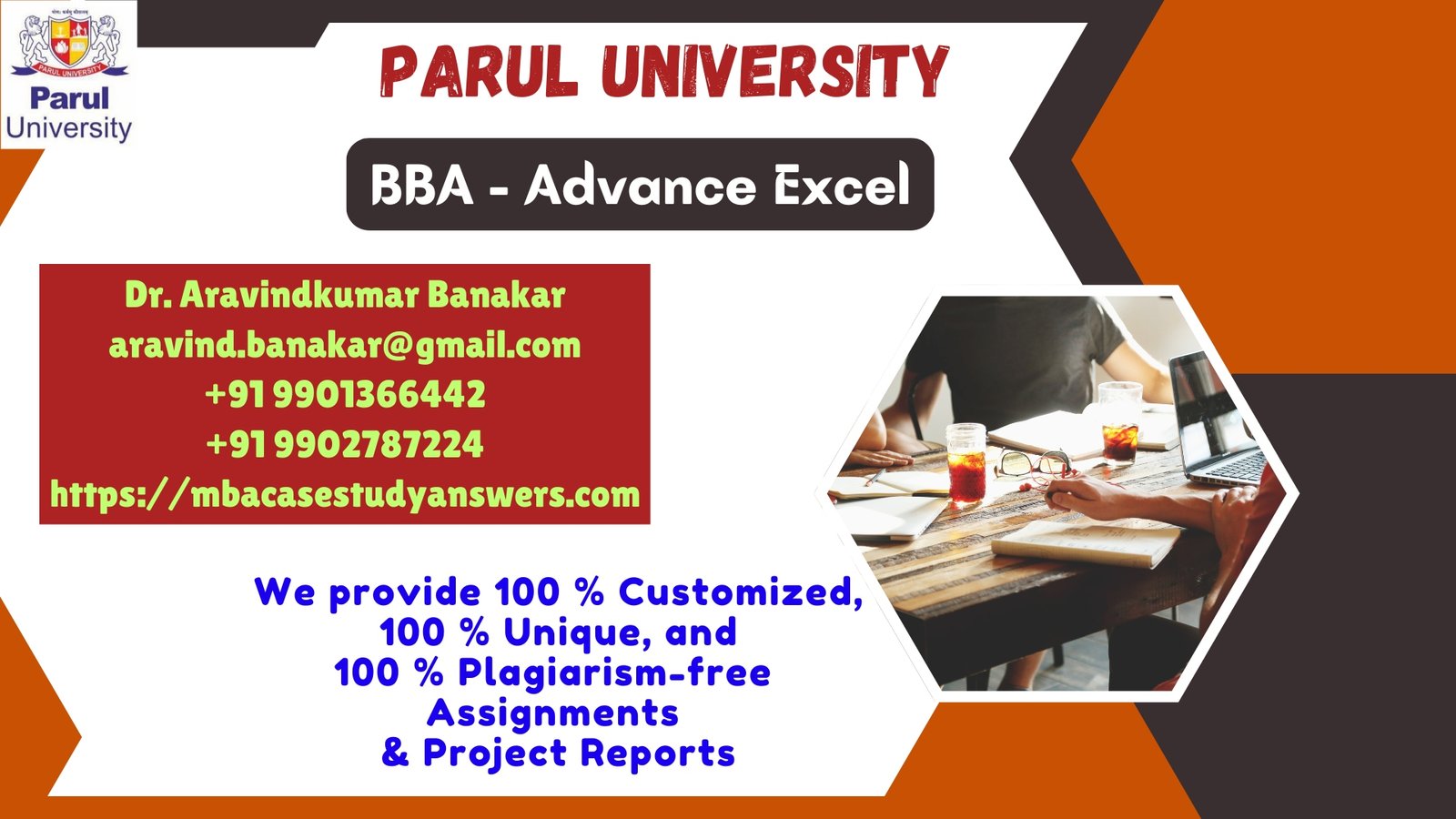 Parul University BBA Advance Excel Solved Assignment