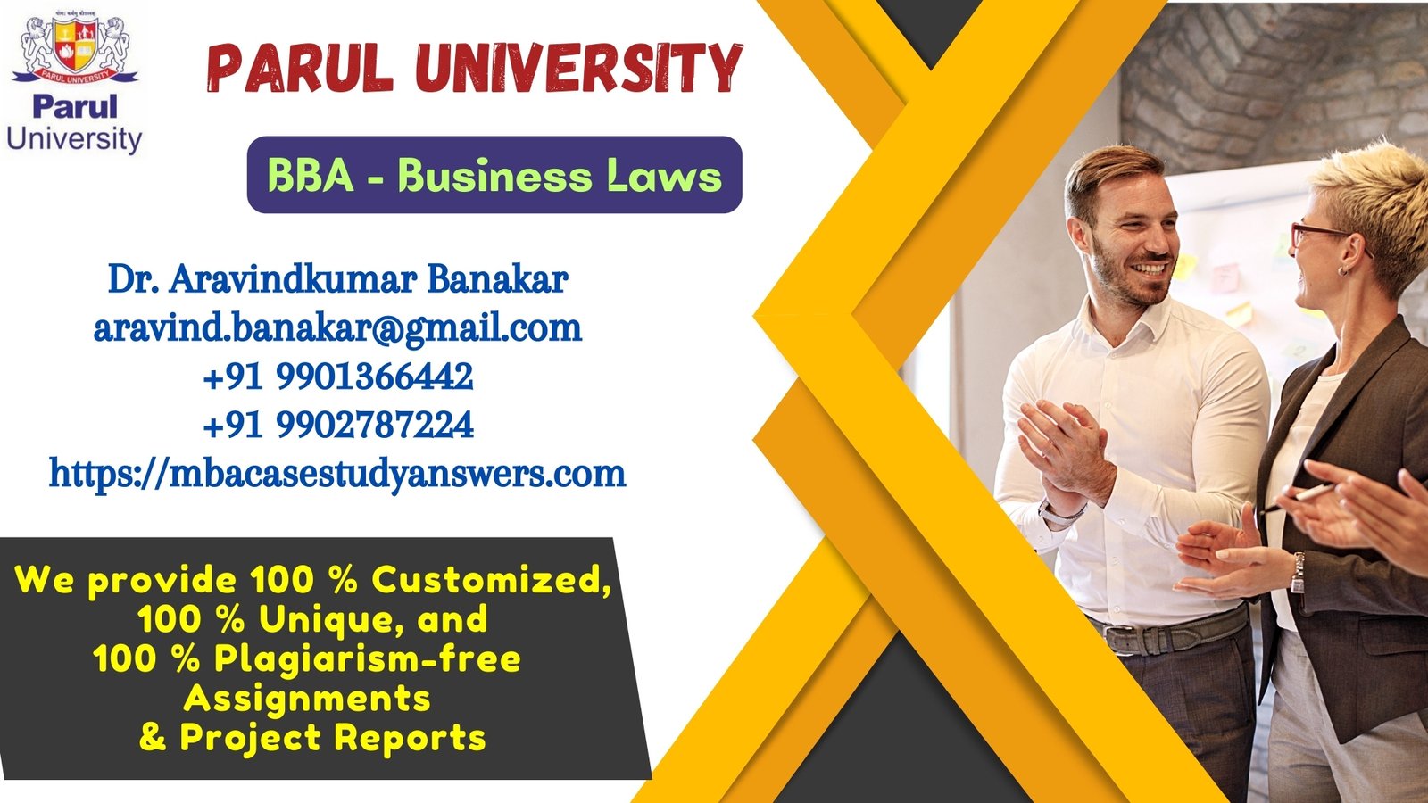 Parul University BBA Business Laws Solved Assignment