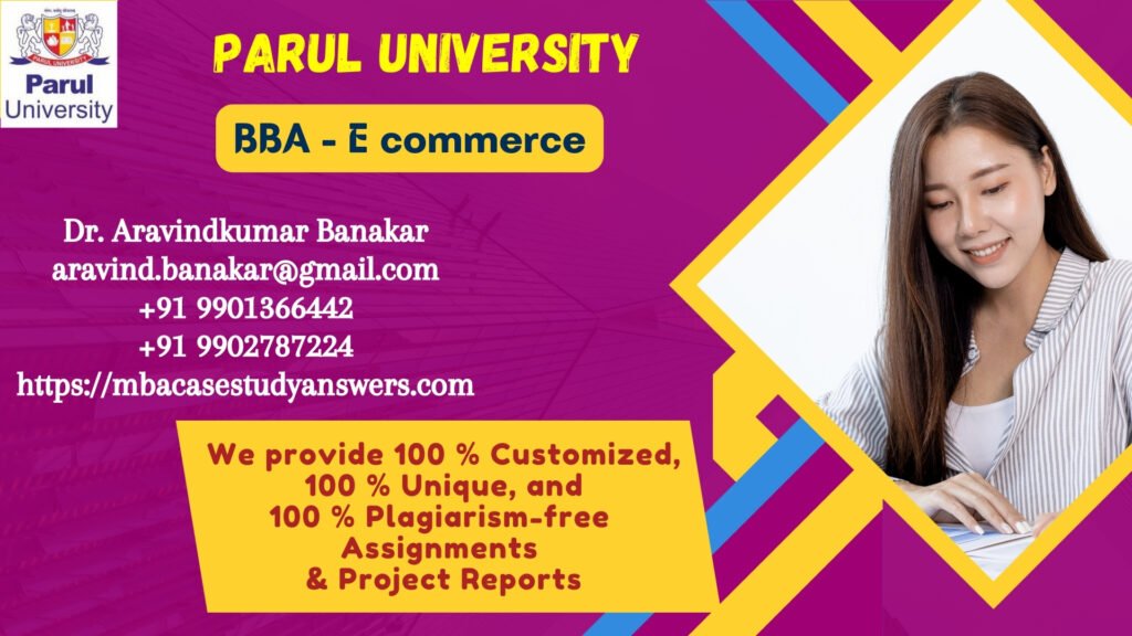 Parul University BBA E commerce Solved Assignment