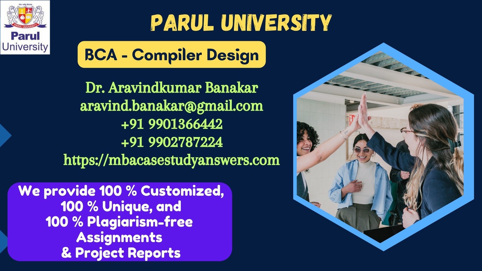 Parul University BCA Compiler Design Solved Assignment