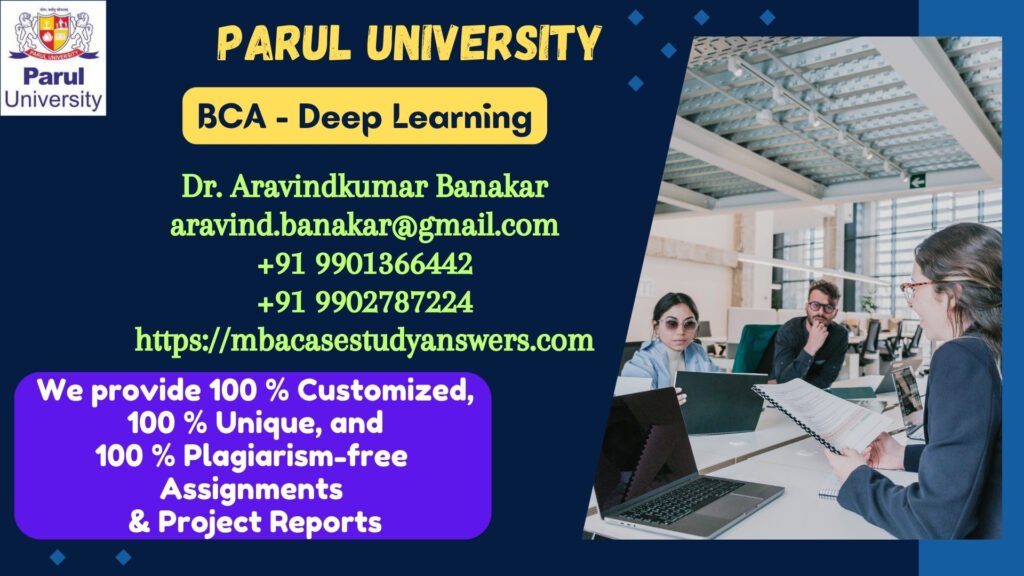 Parul University BCA Deep Learning Solved Assignment