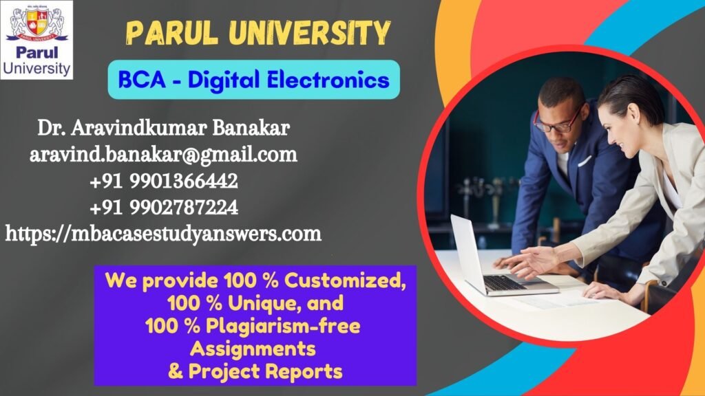 Parul University BCA Digital Electronics Solved Assignment