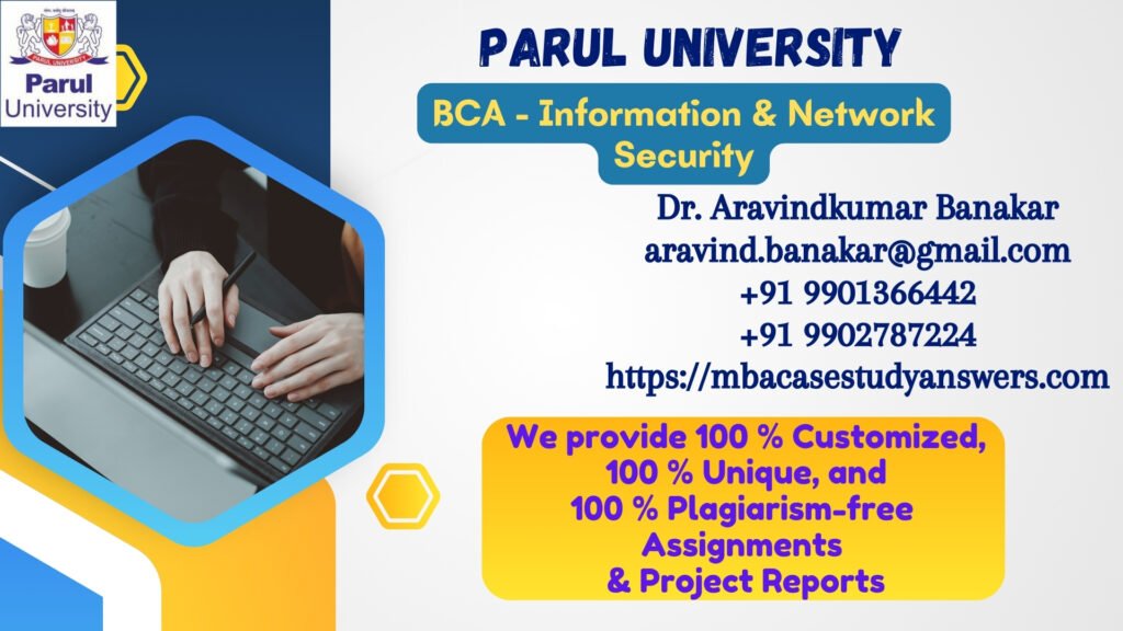 Parul University BCA Information & Network Security Solved Assignment