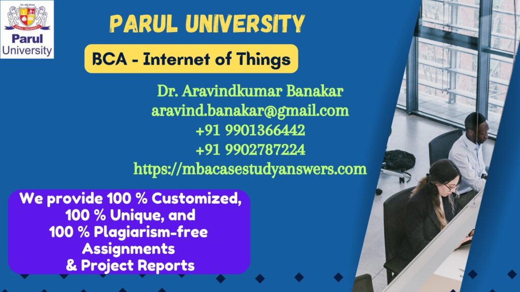 Parul University BCA Internet of Things Solved Assignment