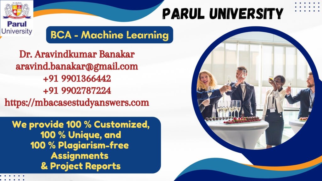 Parul University BCA Machine Learning Solved Assignment