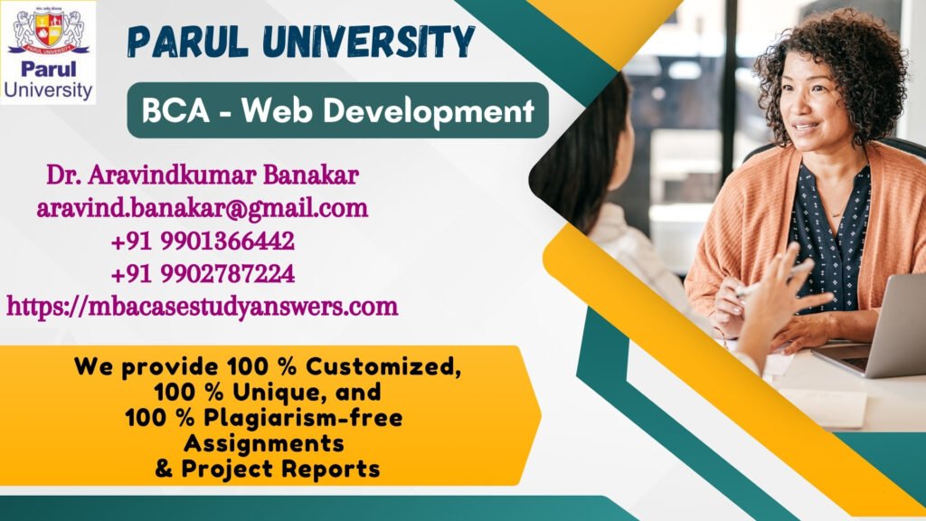 Parul University BCA Web Development Solved Assignment