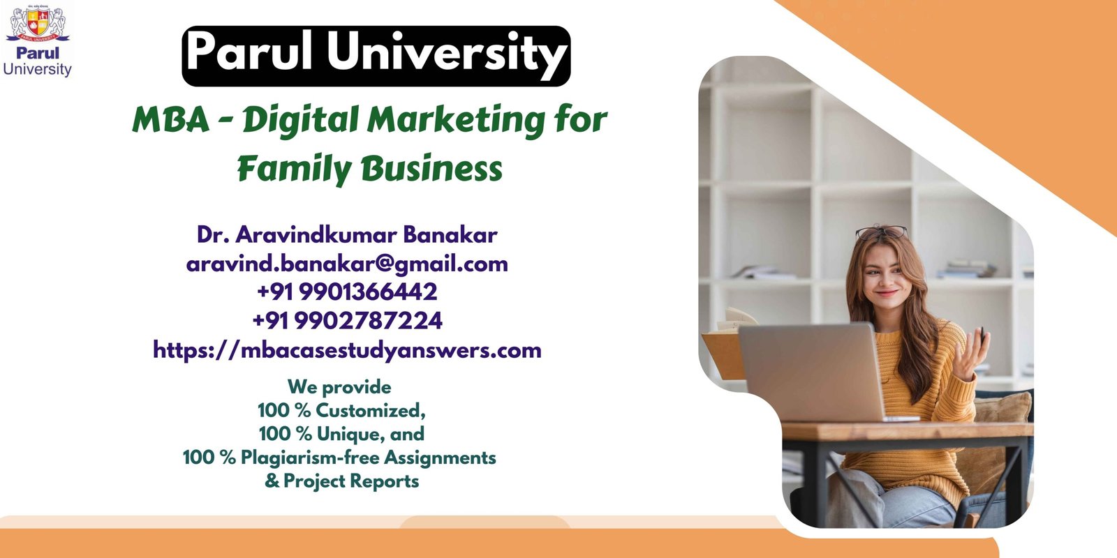 Parul University MBA Digital Marketing for Family Business Solved Assignment