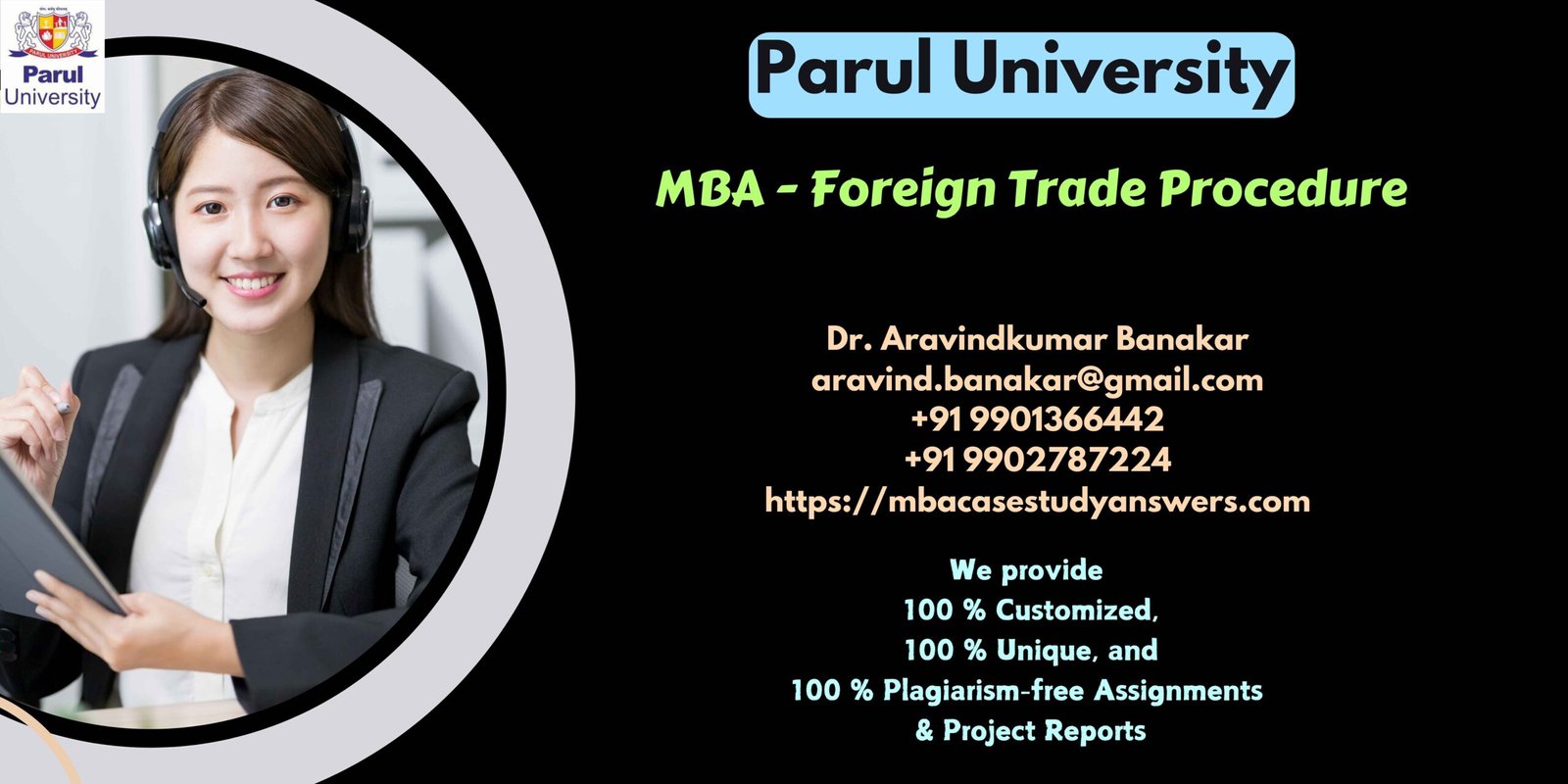 Parul University MBA Foreign Trade Procedure Solved Assignment