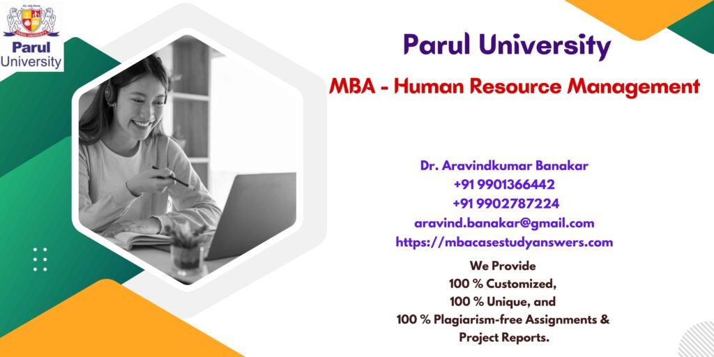 Parul University MBA Human Resource Management Solved Assignment