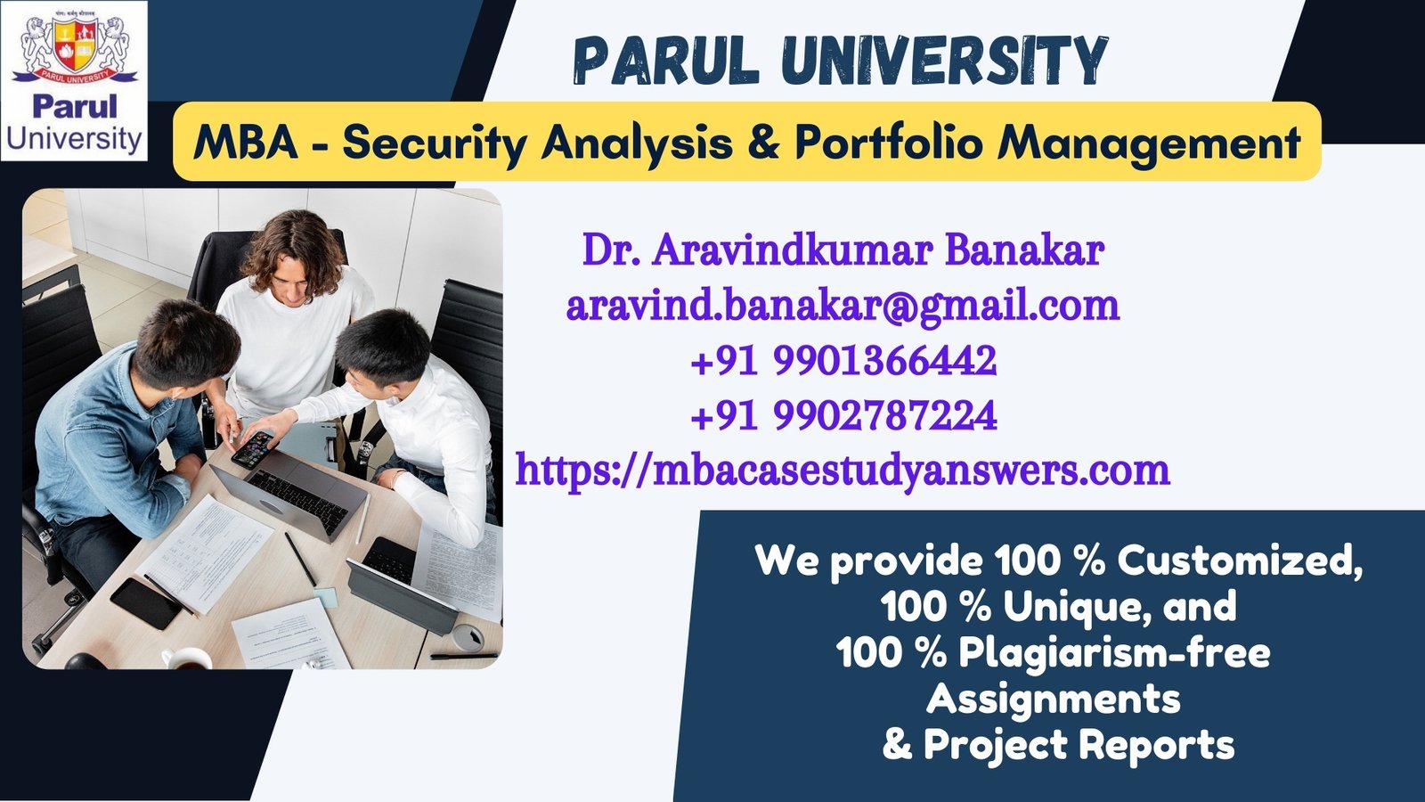 Parul University MBA Security Analysis & Portfolio Management Solved Assignment