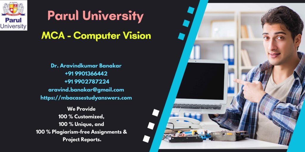 Solved Parul University MCA Computer Vision Assignment