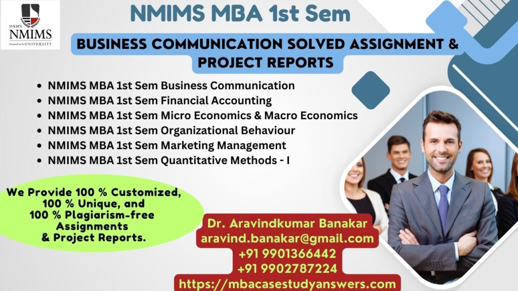 How to get a ready-made NMIMS MBA Organisational Theory, Structure and Design Solved Assignment