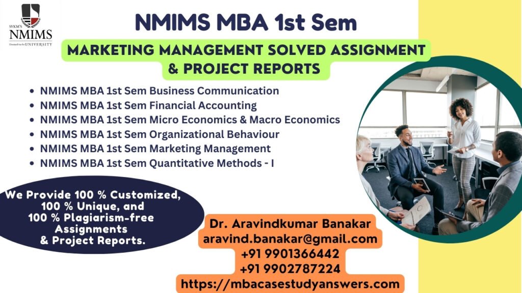 How to get a ready-made NMIMS MBA Project Management Solved Assignment