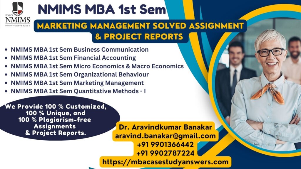 How to get a ready-made NMIMS MBA Quantitative Methods - II Solved Assignment