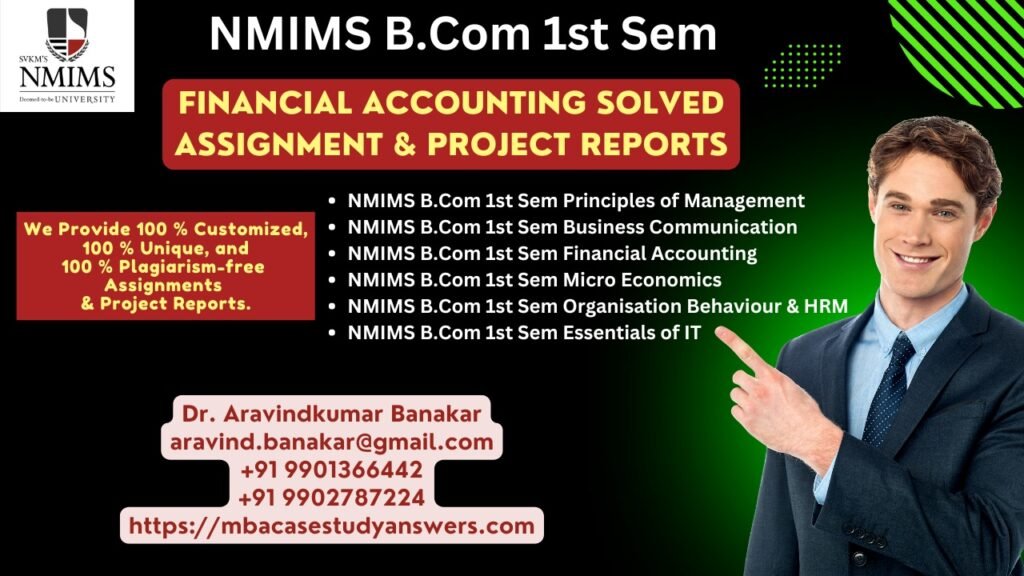 How to get a ready-made NMIMS B.Com Financial Management Assignment